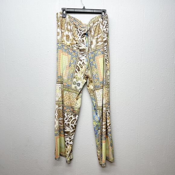 Chico's Patchwork Pull On Womens Pants Large Bohemian Free Spirited Hippie Beach - Picture 8 of 16